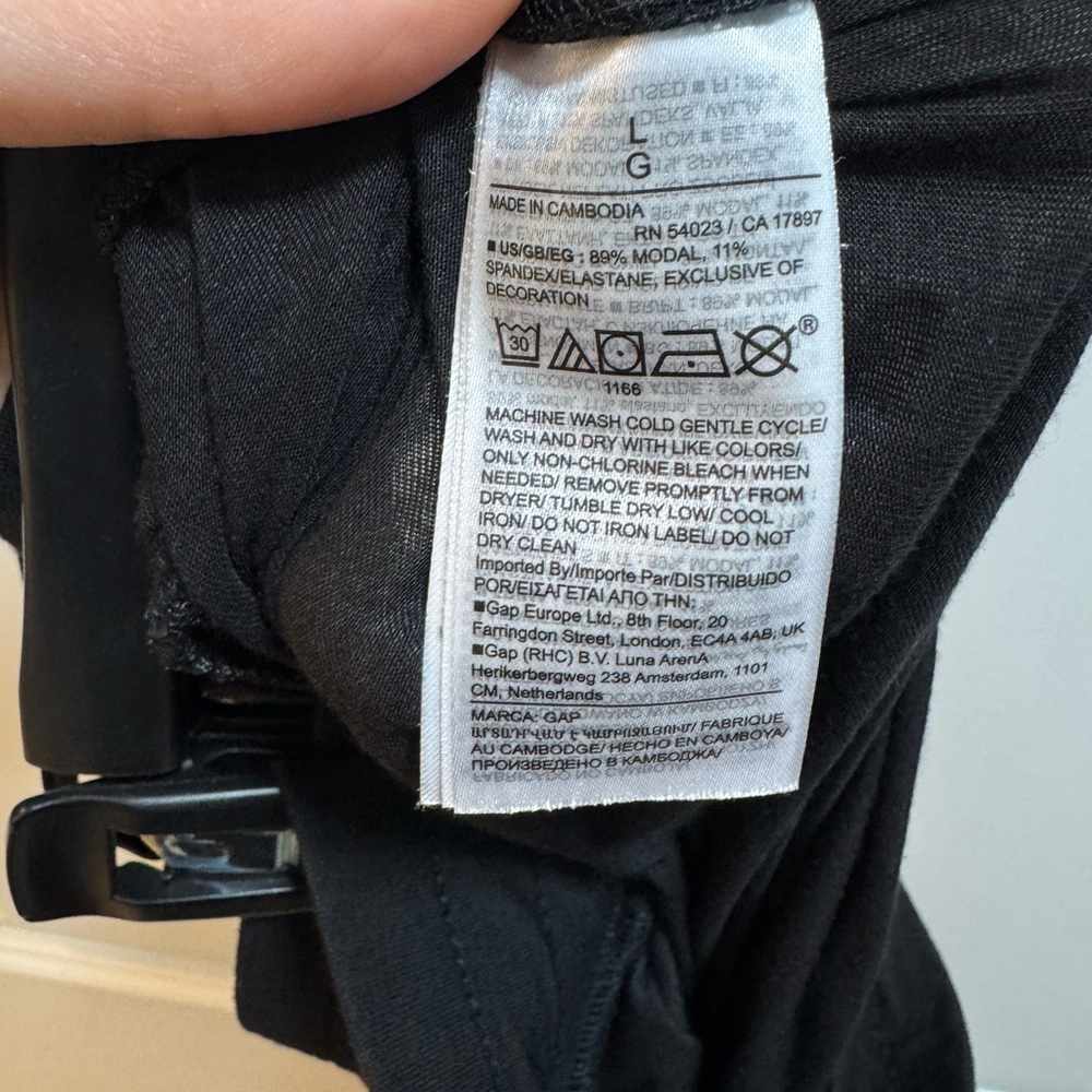 GAP Softest Modal PJ Pajama Shirt and Pants in Black - Picture 10 of 10